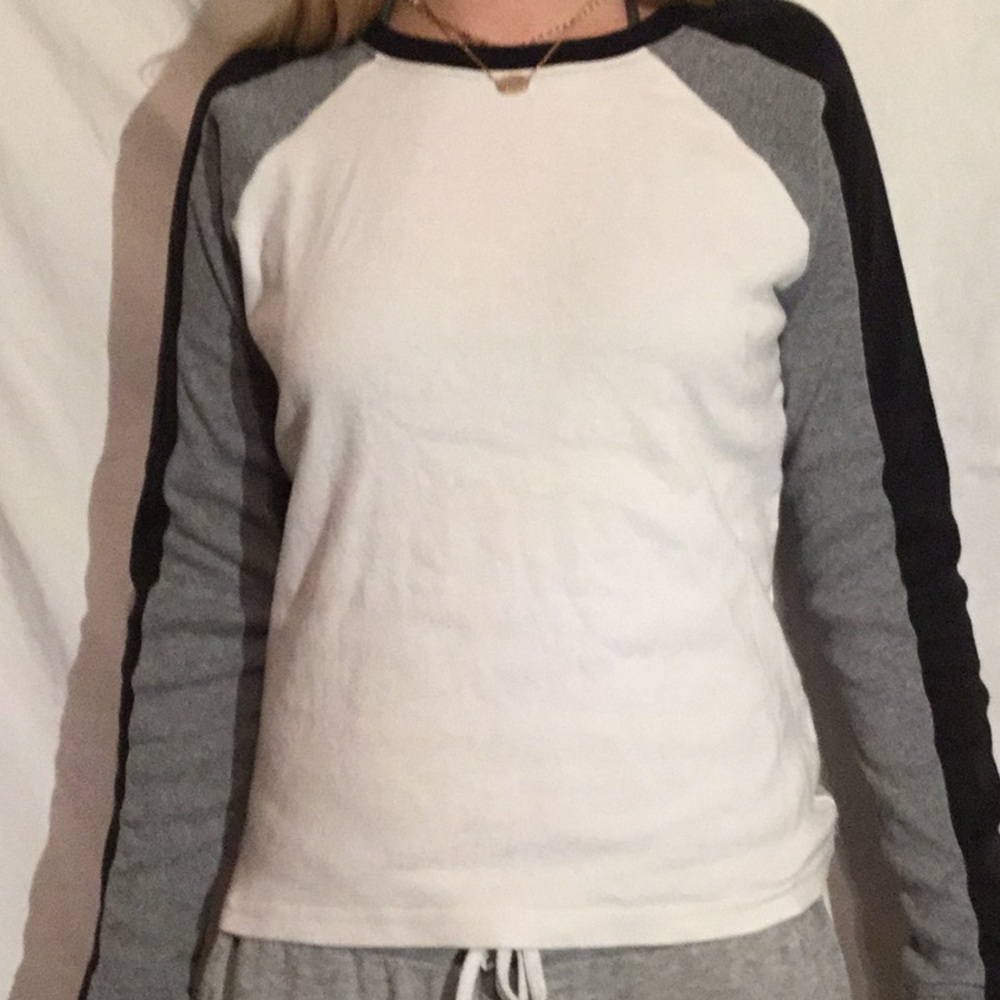 Black, Grey, White Long Sleeve